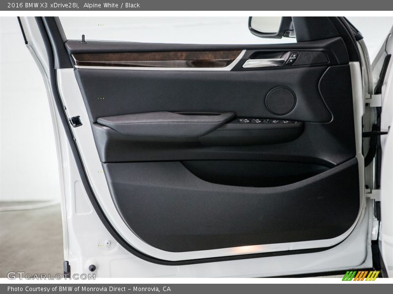 Alpine White / Black 2016 BMW X3 xDrive28i