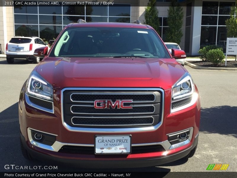 Crimson Red Tintcoat / Ebony 2017 GMC Acadia Limited AWD