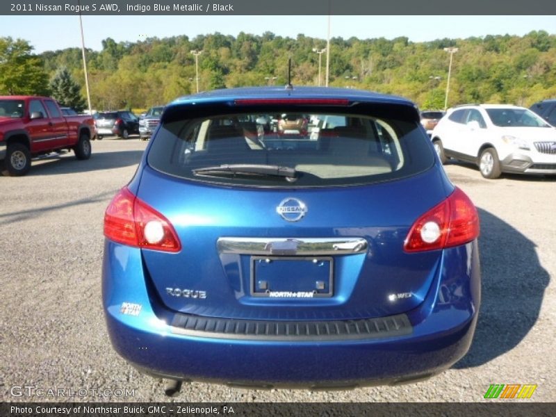 Indigo Blue Metallic / Black 2011 Nissan Rogue S AWD