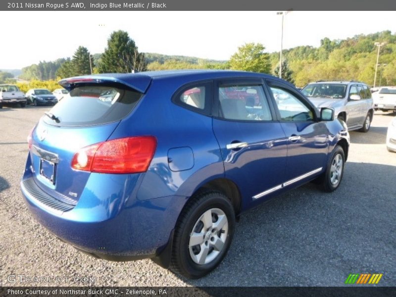 Indigo Blue Metallic / Black 2011 Nissan Rogue S AWD