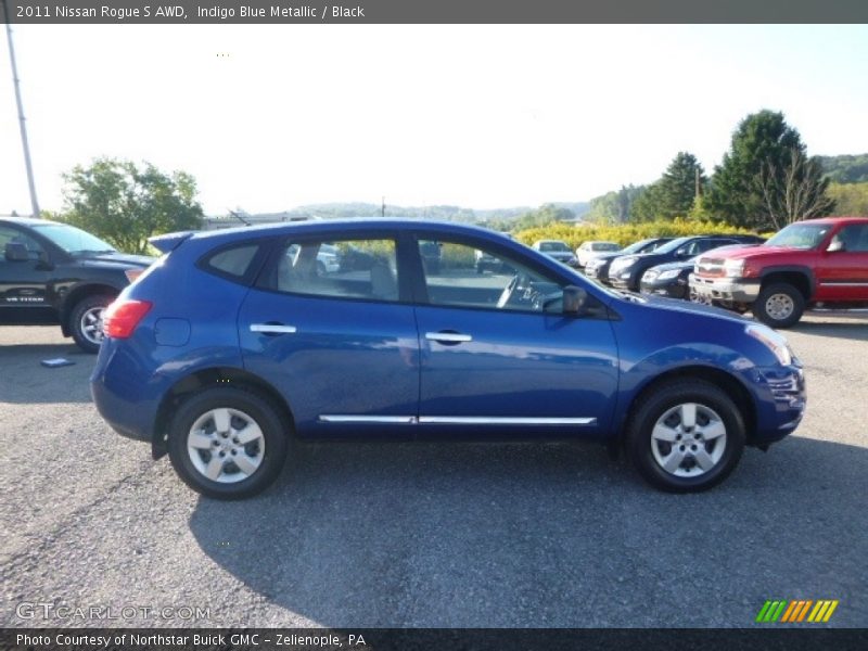 Indigo Blue Metallic / Black 2011 Nissan Rogue S AWD