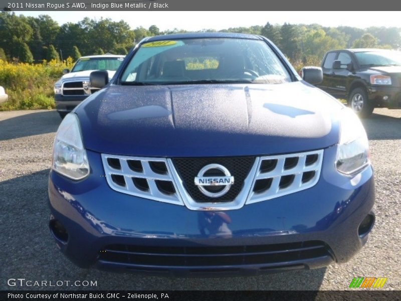 Indigo Blue Metallic / Black 2011 Nissan Rogue S AWD