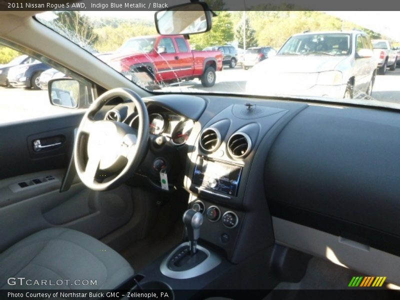 Indigo Blue Metallic / Black 2011 Nissan Rogue S AWD
