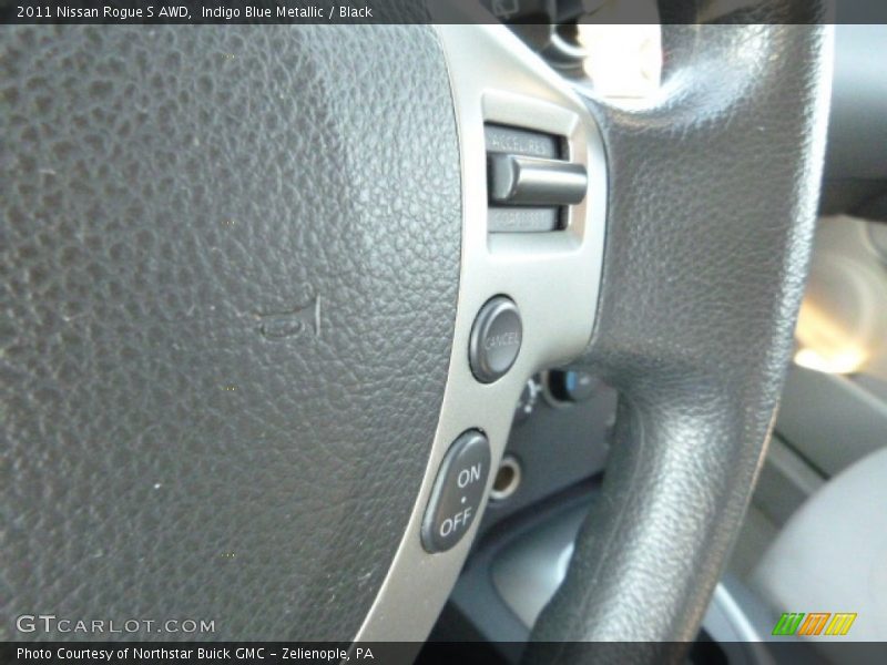 Indigo Blue Metallic / Black 2011 Nissan Rogue S AWD