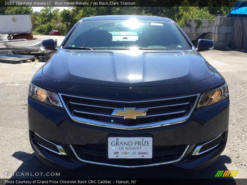 Blue Velvet Metallic / Jet Black/Dark Titanium 2017 Chevrolet Impala LT