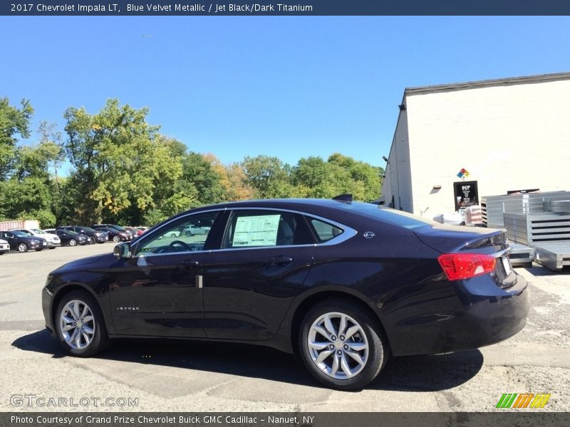 Blue Velvet Metallic / Jet Black/Dark Titanium 2017 Chevrolet Impala LT