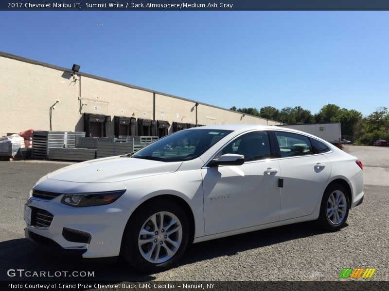 Summit White / Dark Atmosphere/Medium Ash Gray 2017 Chevrolet Malibu LT