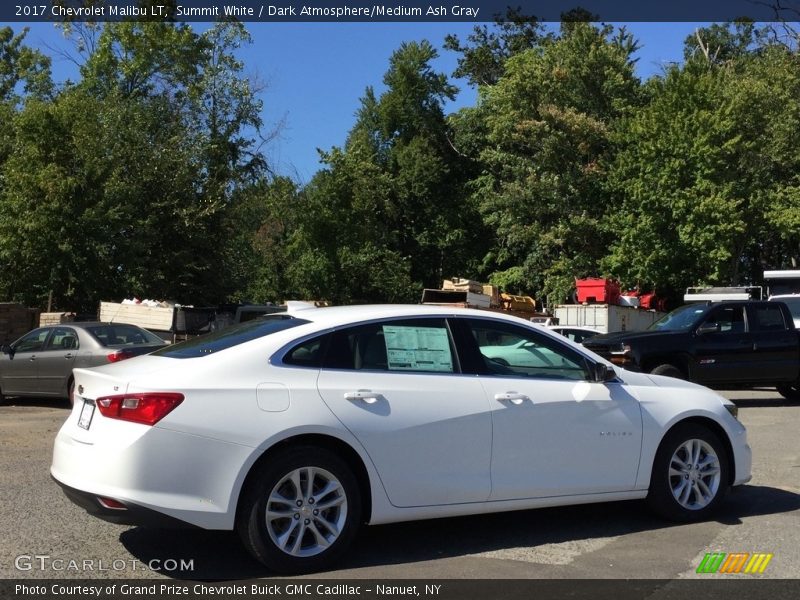 Summit White / Dark Atmosphere/Medium Ash Gray 2017 Chevrolet Malibu LT