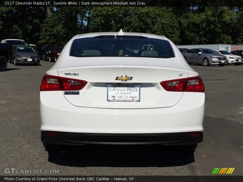Summit White / Dark Atmosphere/Medium Ash Gray 2017 Chevrolet Malibu LT