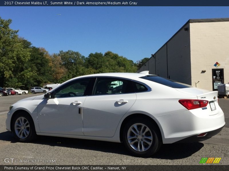 Summit White / Dark Atmosphere/Medium Ash Gray 2017 Chevrolet Malibu LT