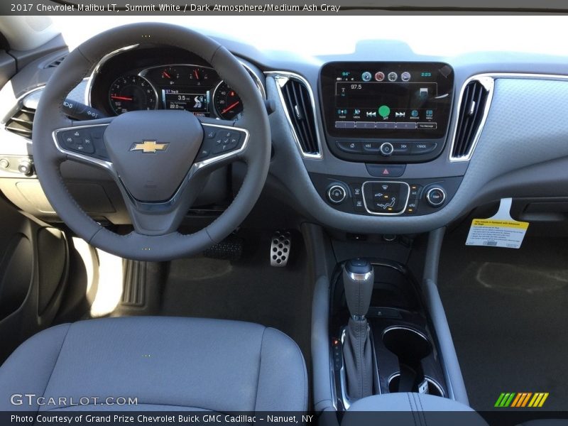 Summit White / Dark Atmosphere/Medium Ash Gray 2017 Chevrolet Malibu LT