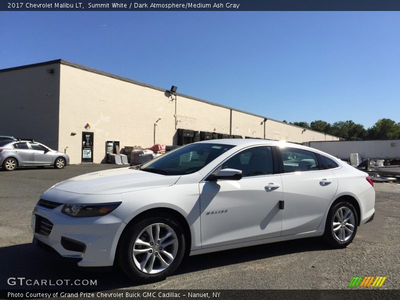 Summit White / Dark Atmosphere/Medium Ash Gray 2017 Chevrolet Malibu LT