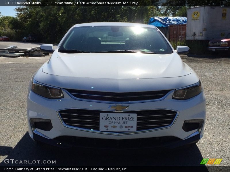 Summit White / Dark Atmosphere/Medium Ash Gray 2017 Chevrolet Malibu LT