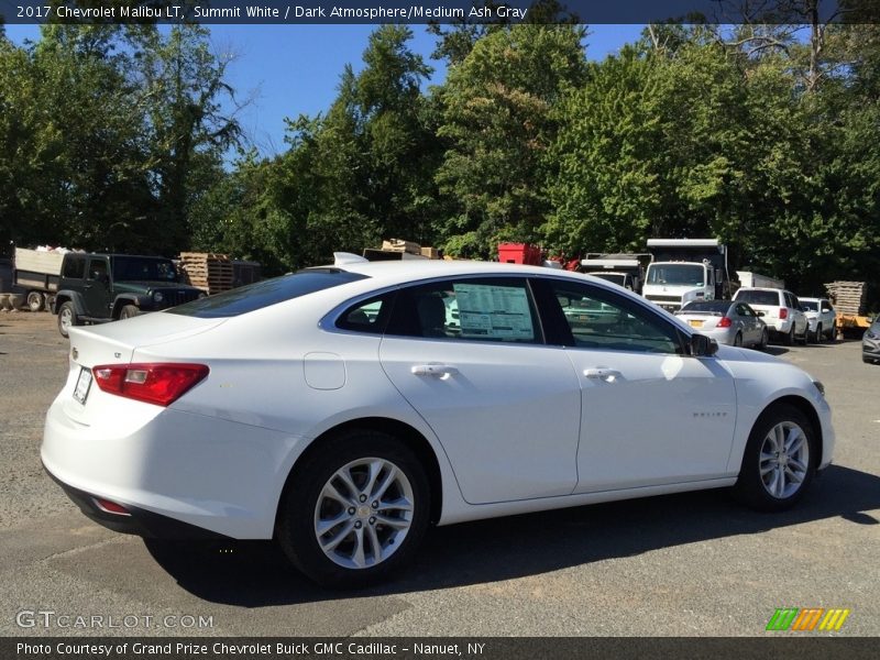 Summit White / Dark Atmosphere/Medium Ash Gray 2017 Chevrolet Malibu LT