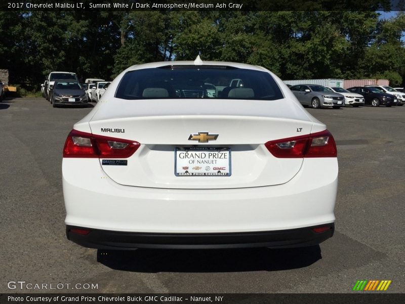 Summit White / Dark Atmosphere/Medium Ash Gray 2017 Chevrolet Malibu LT