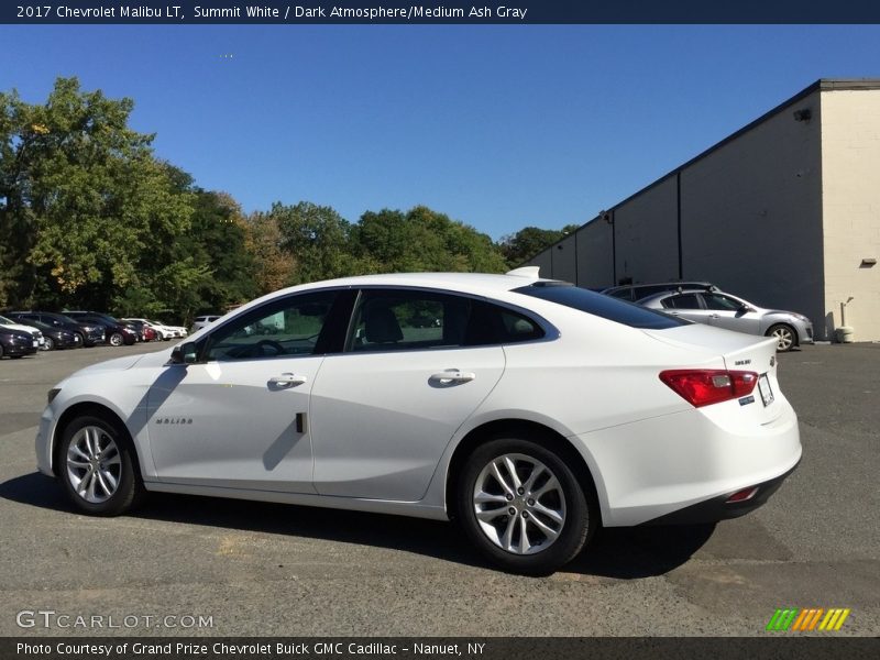 Summit White / Dark Atmosphere/Medium Ash Gray 2017 Chevrolet Malibu LT