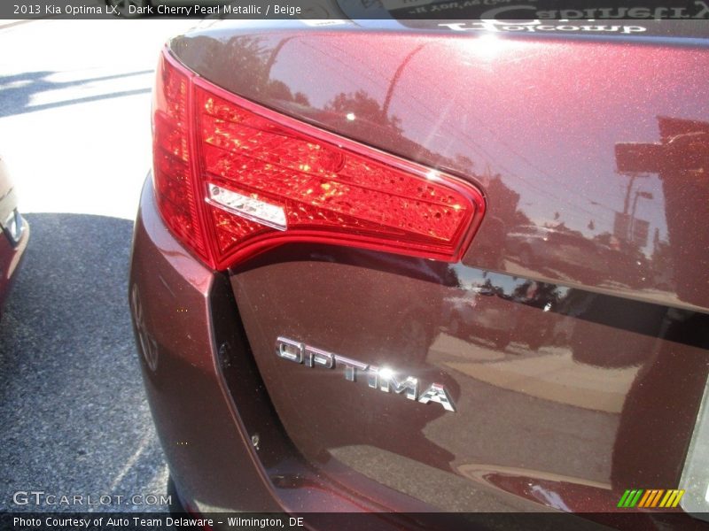 Dark Cherry Pearl Metallic / Beige 2013 Kia Optima LX