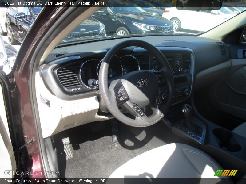 Dark Cherry Pearl Metallic / Beige 2013 Kia Optima LX