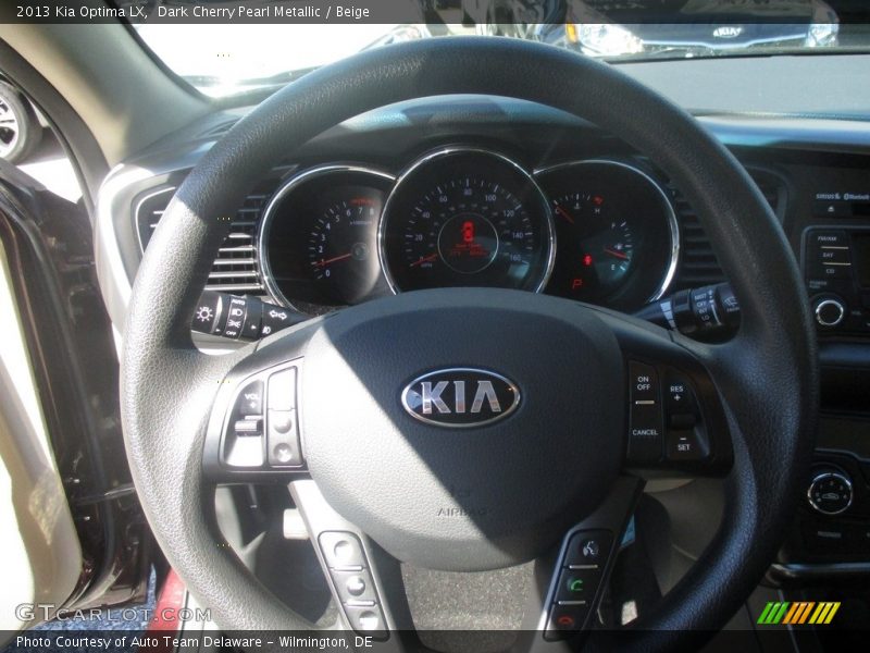 Dark Cherry Pearl Metallic / Beige 2013 Kia Optima LX