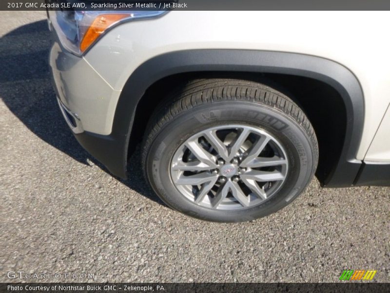 Sparkling Silver Metallic / Jet Black 2017 GMC Acadia SLE AWD