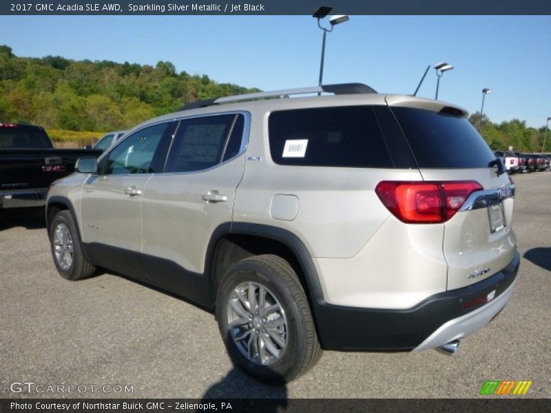 Sparkling Silver Metallic / Jet Black 2017 GMC Acadia SLE AWD