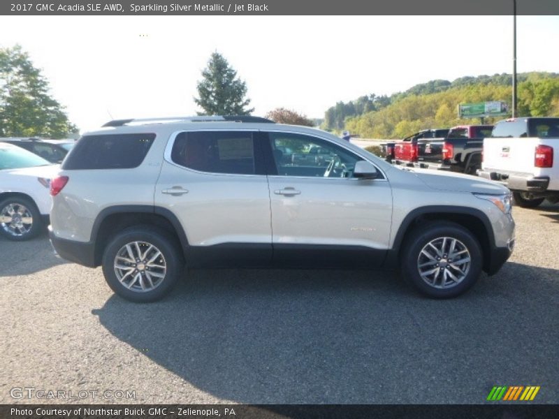 Sparkling Silver Metallic / Jet Black 2017 GMC Acadia SLE AWD