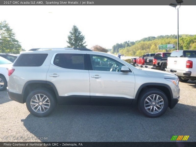 Sparkling Silver Metallic / Jet Black 2017 GMC Acadia SLE AWD