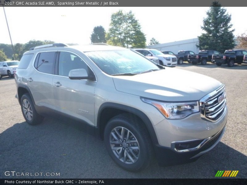 Sparkling Silver Metallic / Jet Black 2017 GMC Acadia SLE AWD