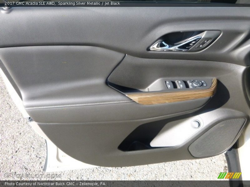 Sparkling Silver Metallic / Jet Black 2017 GMC Acadia SLE AWD