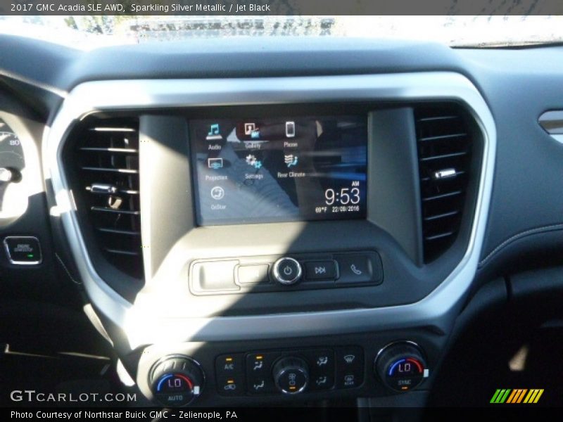 Sparkling Silver Metallic / Jet Black 2017 GMC Acadia SLE AWD