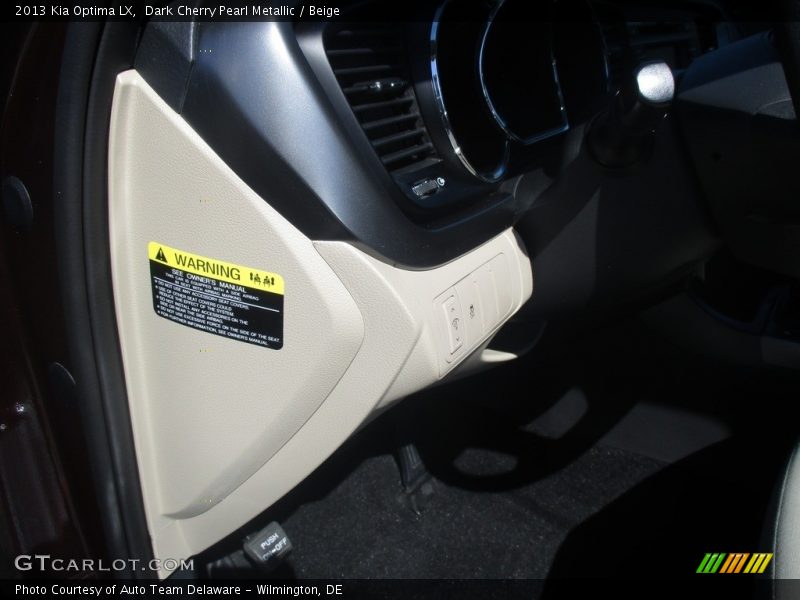 Dark Cherry Pearl Metallic / Beige 2013 Kia Optima LX