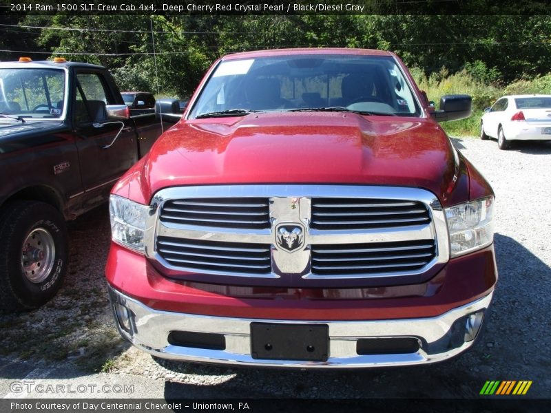 Deep Cherry Red Crystal Pearl / Black/Diesel Gray 2014 Ram 1500 SLT Crew Cab 4x4