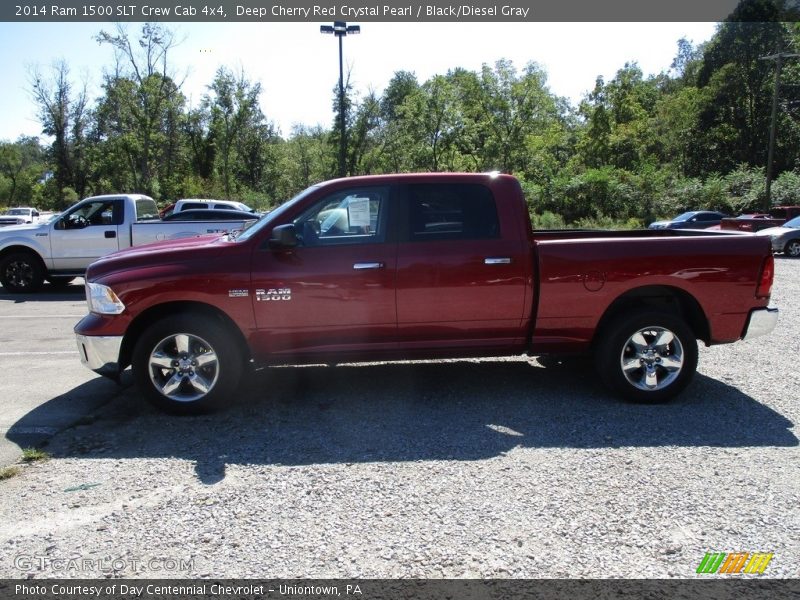 Deep Cherry Red Crystal Pearl / Black/Diesel Gray 2014 Ram 1500 SLT Crew Cab 4x4