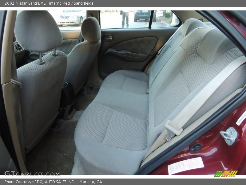 Inferno Red / Sand Beige 2002 Nissan Sentra XE