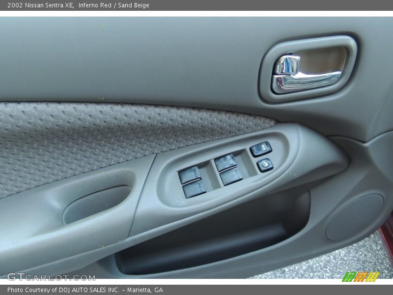 Inferno Red / Sand Beige 2002 Nissan Sentra XE