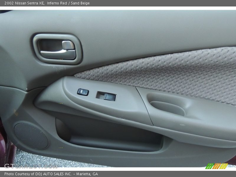 Inferno Red / Sand Beige 2002 Nissan Sentra XE