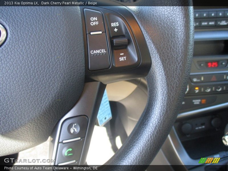 Dark Cherry Pearl Metallic / Beige 2013 Kia Optima LX