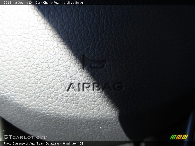 Dark Cherry Pearl Metallic / Beige 2013 Kia Optima LX