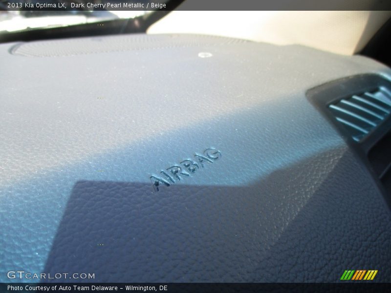 Dark Cherry Pearl Metallic / Beige 2013 Kia Optima LX