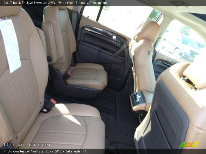 White Frost Tricoat / Choccachino 2017 Buick Enclave Premium AWD