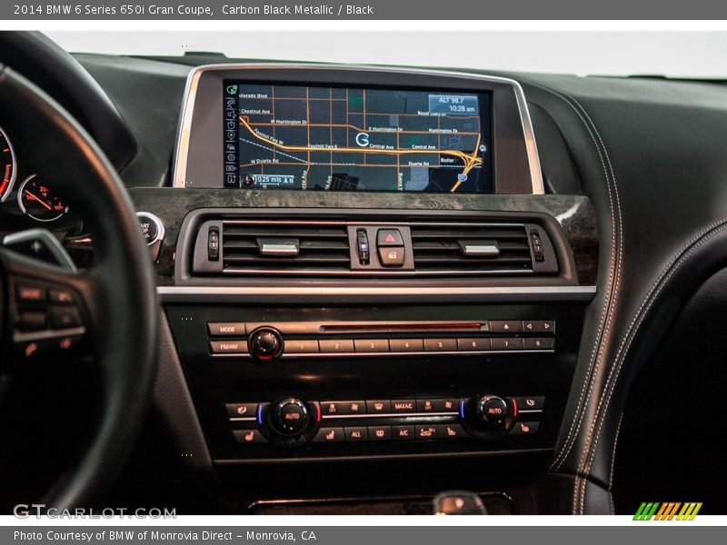 Carbon Black Metallic / Black 2014 BMW 6 Series 650i Gran Coupe