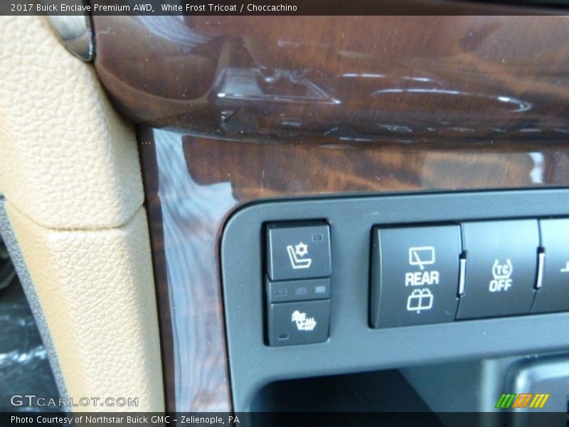 White Frost Tricoat / Choccachino 2017 Buick Enclave Premium AWD