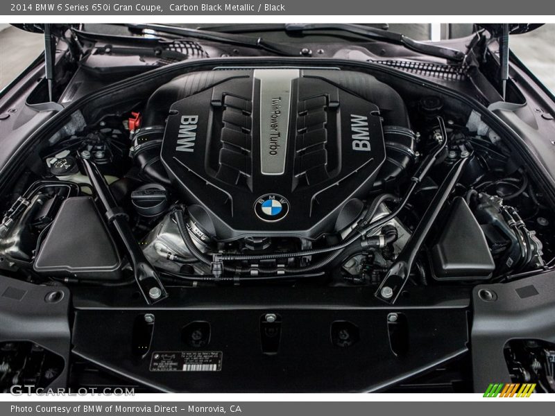 Carbon Black Metallic / Black 2014 BMW 6 Series 650i Gran Coupe