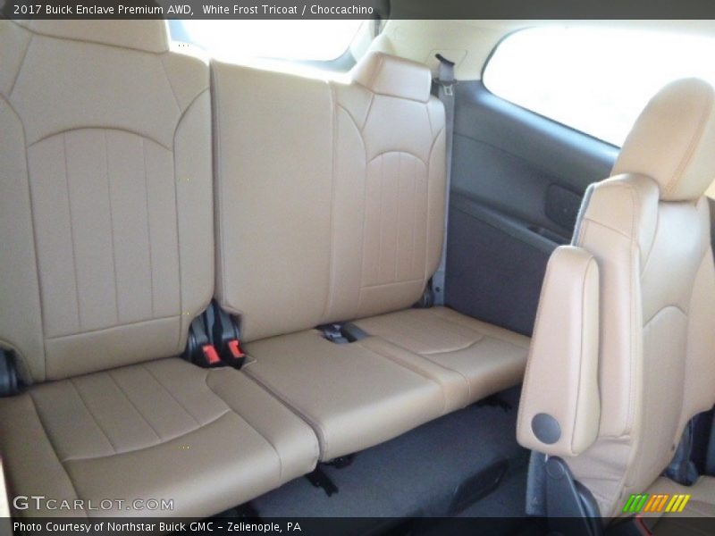 White Frost Tricoat / Choccachino 2017 Buick Enclave Premium AWD