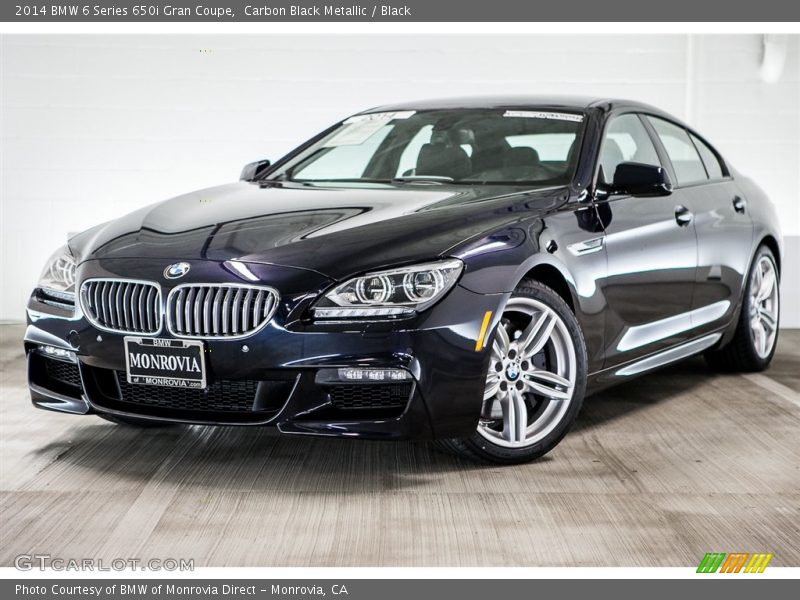 Carbon Black Metallic / Black 2014 BMW 6 Series 650i Gran Coupe