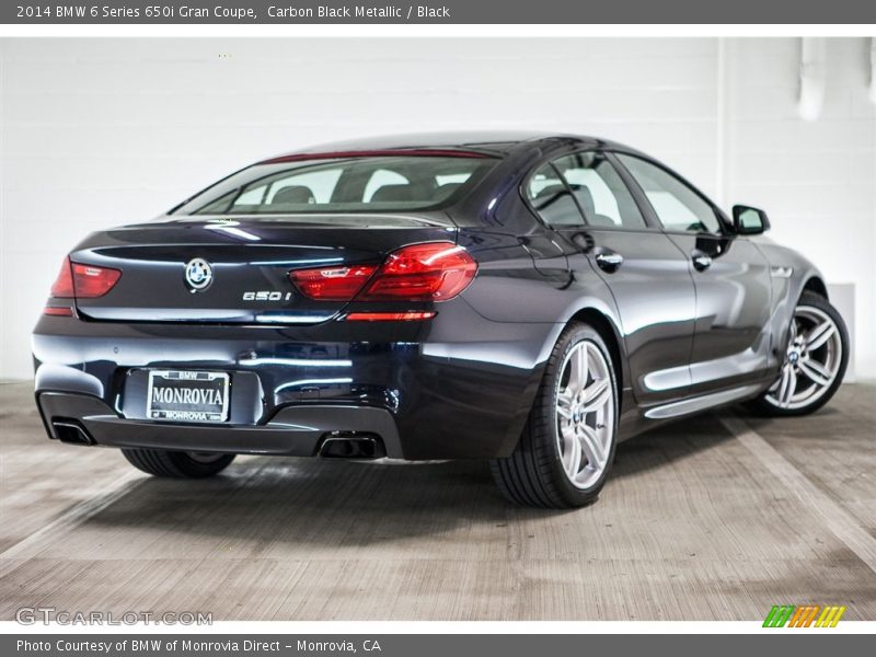 Carbon Black Metallic / Black 2014 BMW 6 Series 650i Gran Coupe