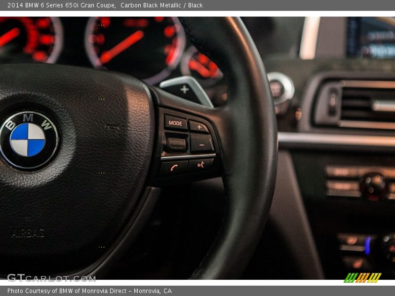 Carbon Black Metallic / Black 2014 BMW 6 Series 650i Gran Coupe