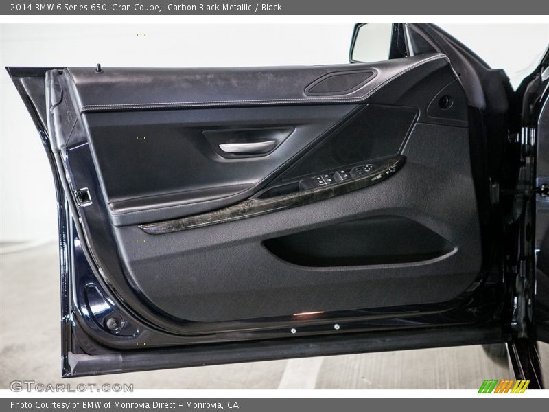 Carbon Black Metallic / Black 2014 BMW 6 Series 650i Gran Coupe