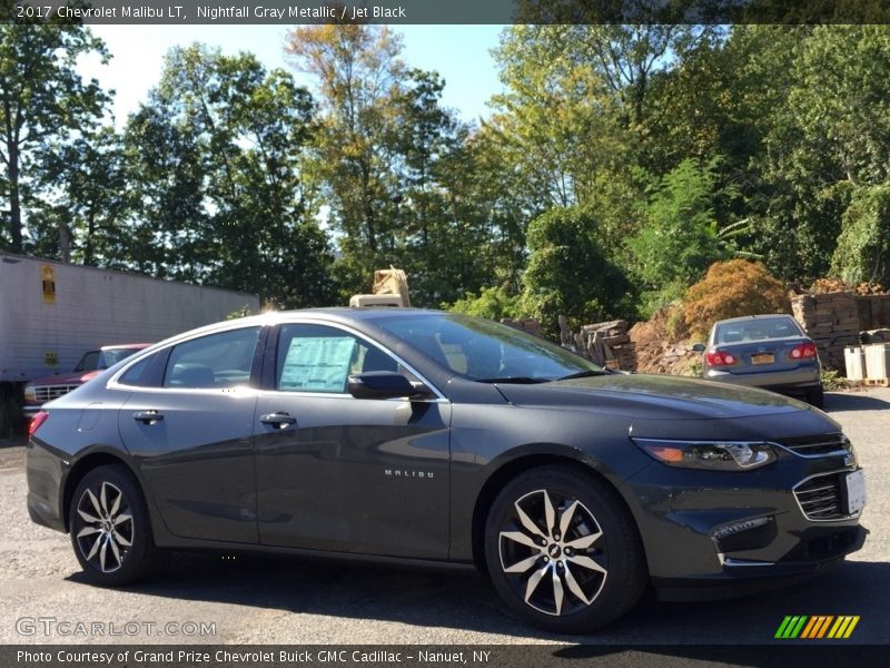 Nightfall Gray Metallic / Jet Black 2017 Chevrolet Malibu LT