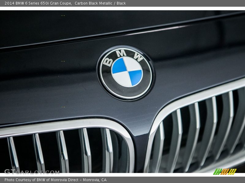 Carbon Black Metallic / Black 2014 BMW 6 Series 650i Gran Coupe